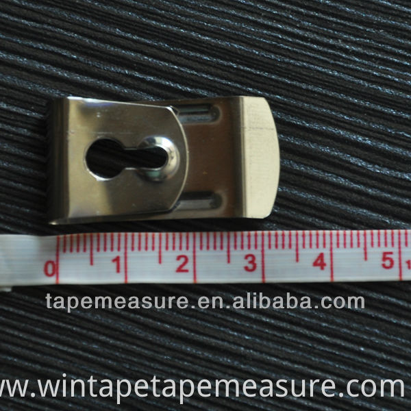 Custom steel metal tape measure belt clip use for measuring tape